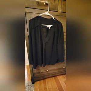 Black sheer blouse
